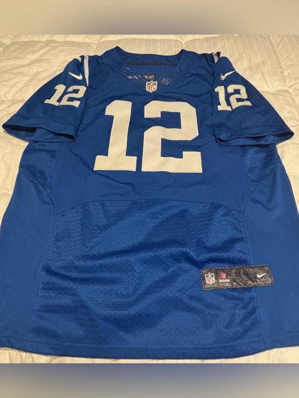 Indianapolis Colts Andrew Luck #12 Nike NFL Football On Field Jersey Size 44 (L)